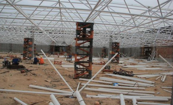 海城盘点钢结构网架装配的步履和相关关注变乱