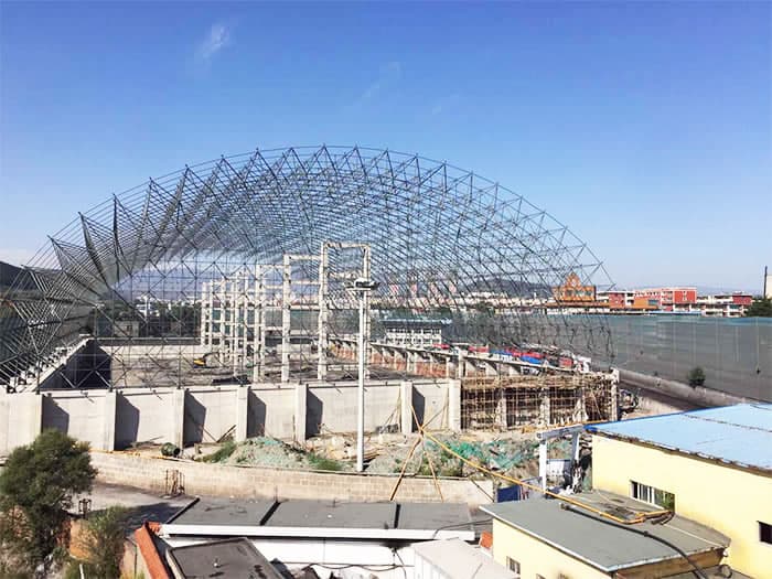 海城煤矿储煤棚网架工程